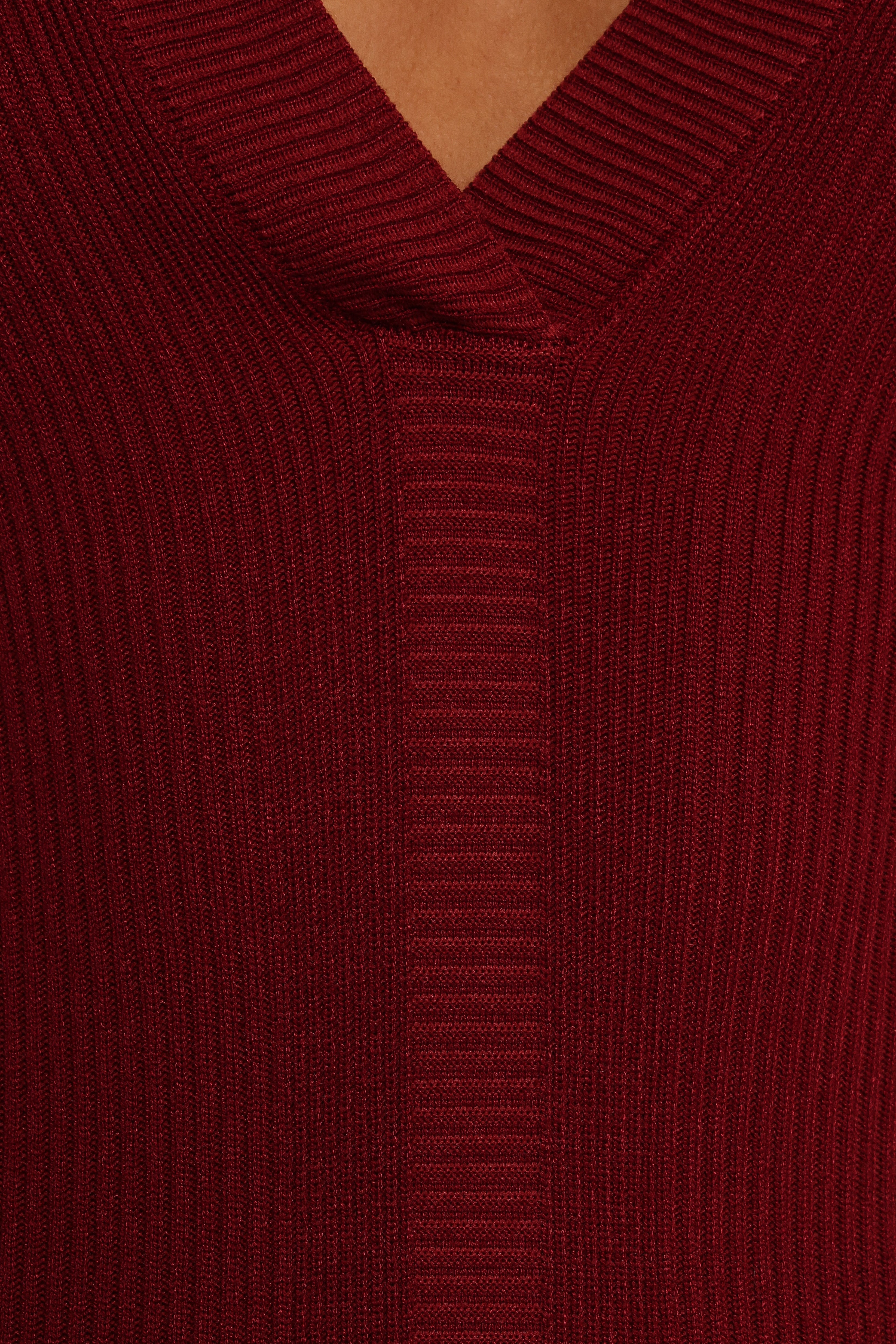 Collins Women's Long Sleeve Midi Dress in Wine Red - Elegant Fall & Winter Office Wear, Party Dress, Holiday Outfit