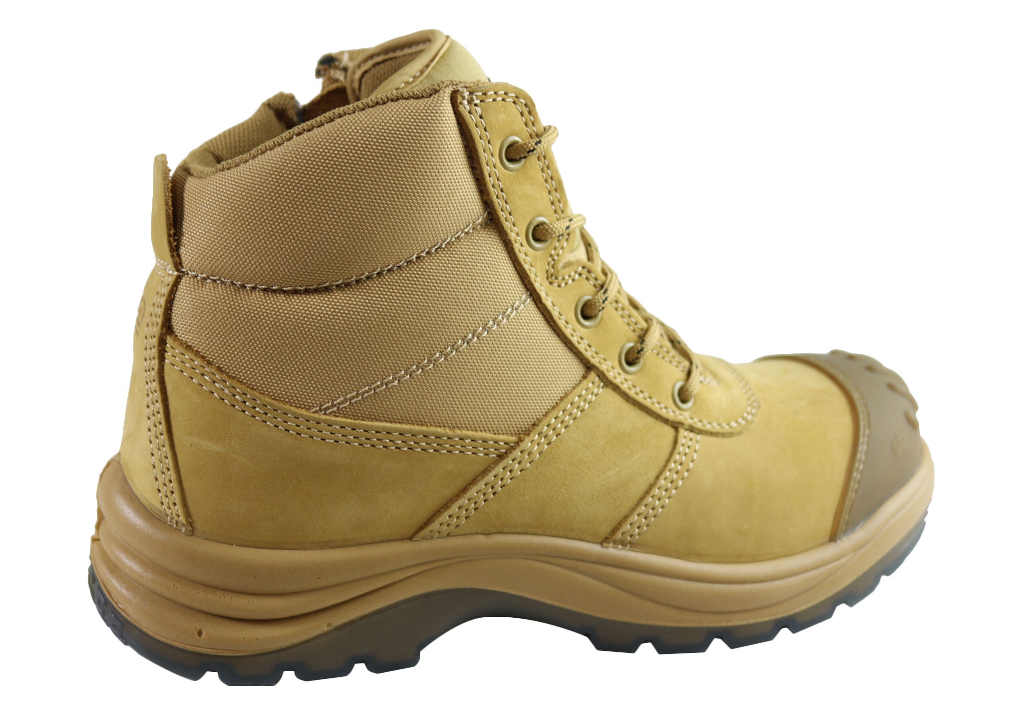KingGee Men's Steel Toe Work Boots - Safety Boots for Construction, Industrial & Outdoor Work - Durable Tradie Boots with Steel Cap Toe Protection