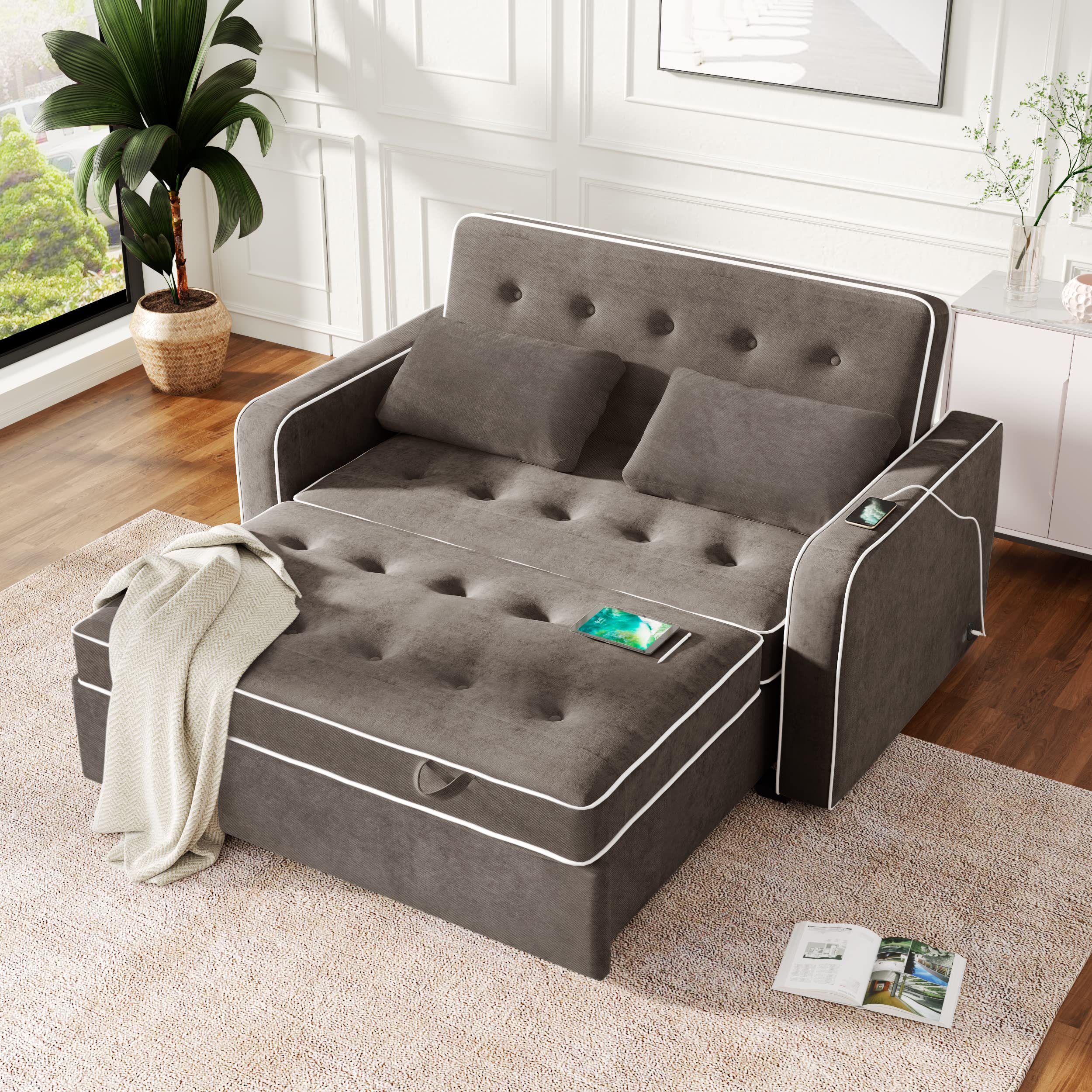 Convertible Sleeper Sofa Bed for Living Room & Guest Room