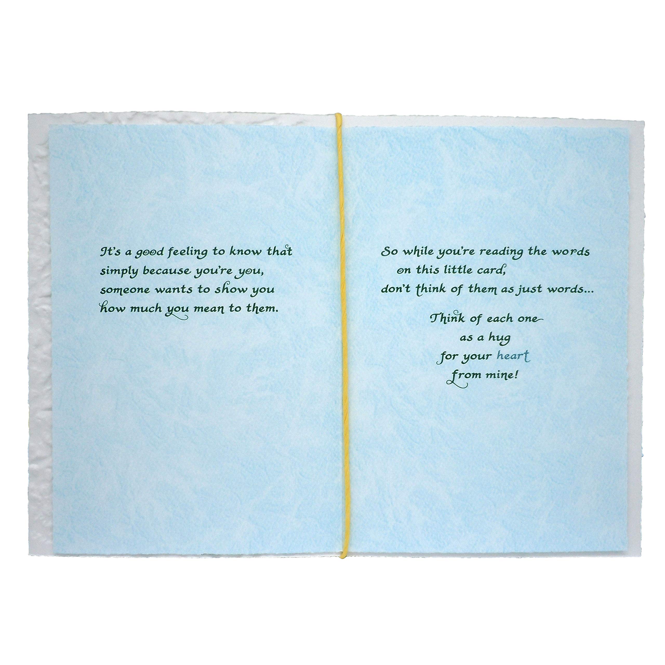 Blue Mountain Arts Encouragement Greeting Card - Appreciation, Friendship, Thinking of You, Just Because Card (I'm Sending You a Hug Today) - Perfect for Birthdays, Thank You Notes & Uplifting Messages