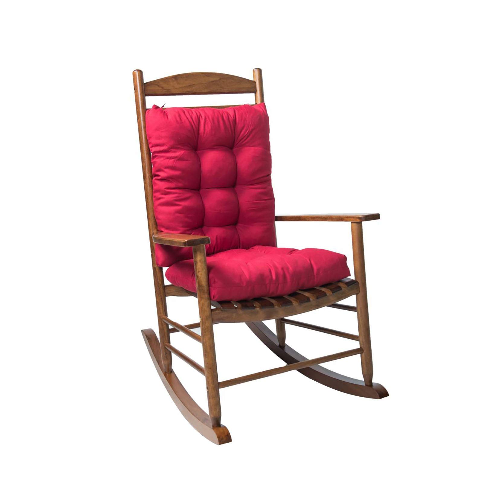 Non-Slip Indoor/Outdoor Bench Cushion Set - Waterproof Rocking Chair & Swing Seat Pad for Patio, Garden Furniture, Lounger (Burgundy Red) | Perfect for Backyard, Deck, Poolside & Porch Relaxation
