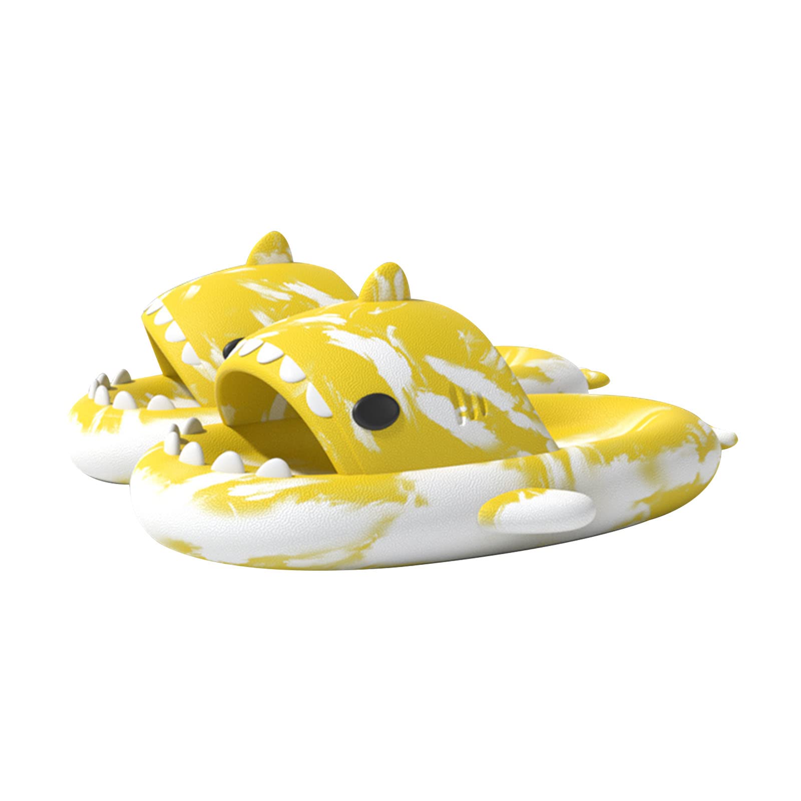 Cute Shark Slippers for Women & Men - Anti-Slip Open Toe Slides with Lightweight Sole - Summer Beach Sandals for Casual Wear, Poolside Lounging & Indoor Comfort