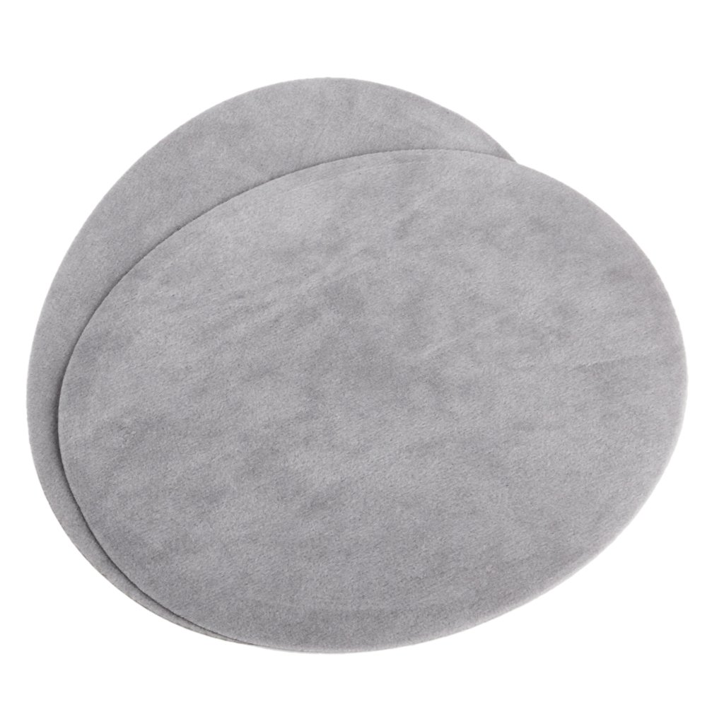 1 Pair Oval Flocking Iron-On Elbow Knee Patches (Light Grey) - Durable Fabric Repair for Jeans, Jackets & Workwear - Perfect for DIY Clothing Upgrades & Costume Design