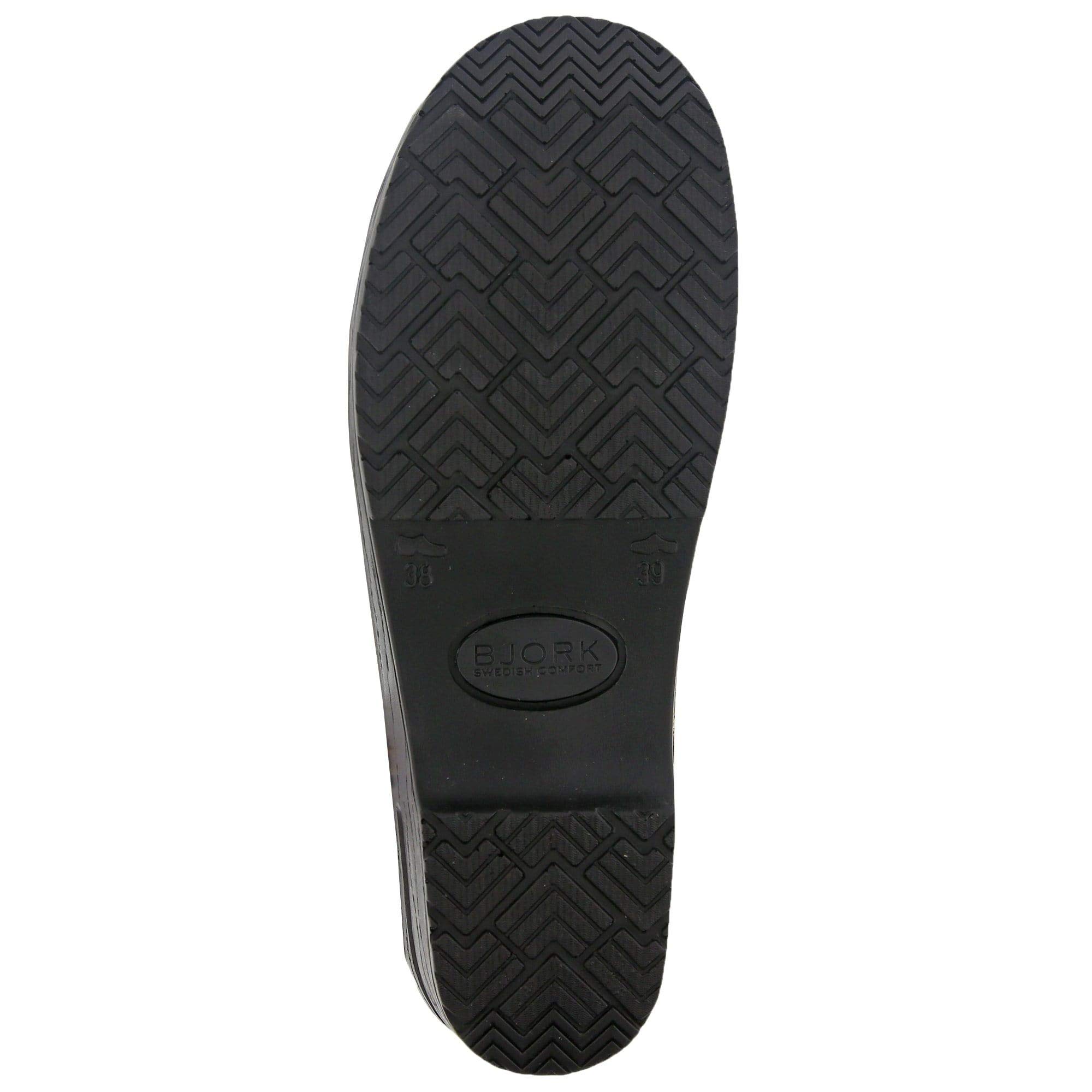 Bjork Women's Open Back Leather Clogs - Comfortable PU Slip-On Shoes for Casual Wear, Home & Office