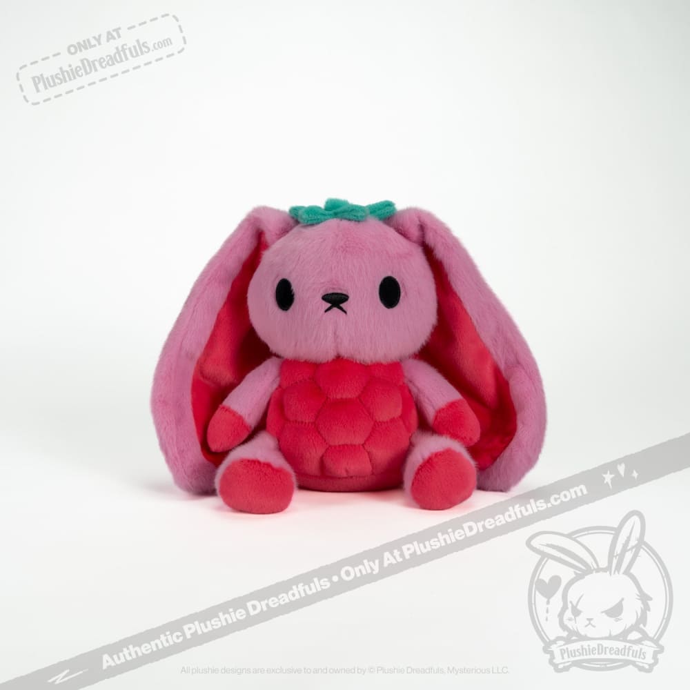 Plushie Dreadfuls Raspberry Bunny Stuffed Animal Toy - Soft Cuddly Bunny Plush for Kids, Gift & Home Decor