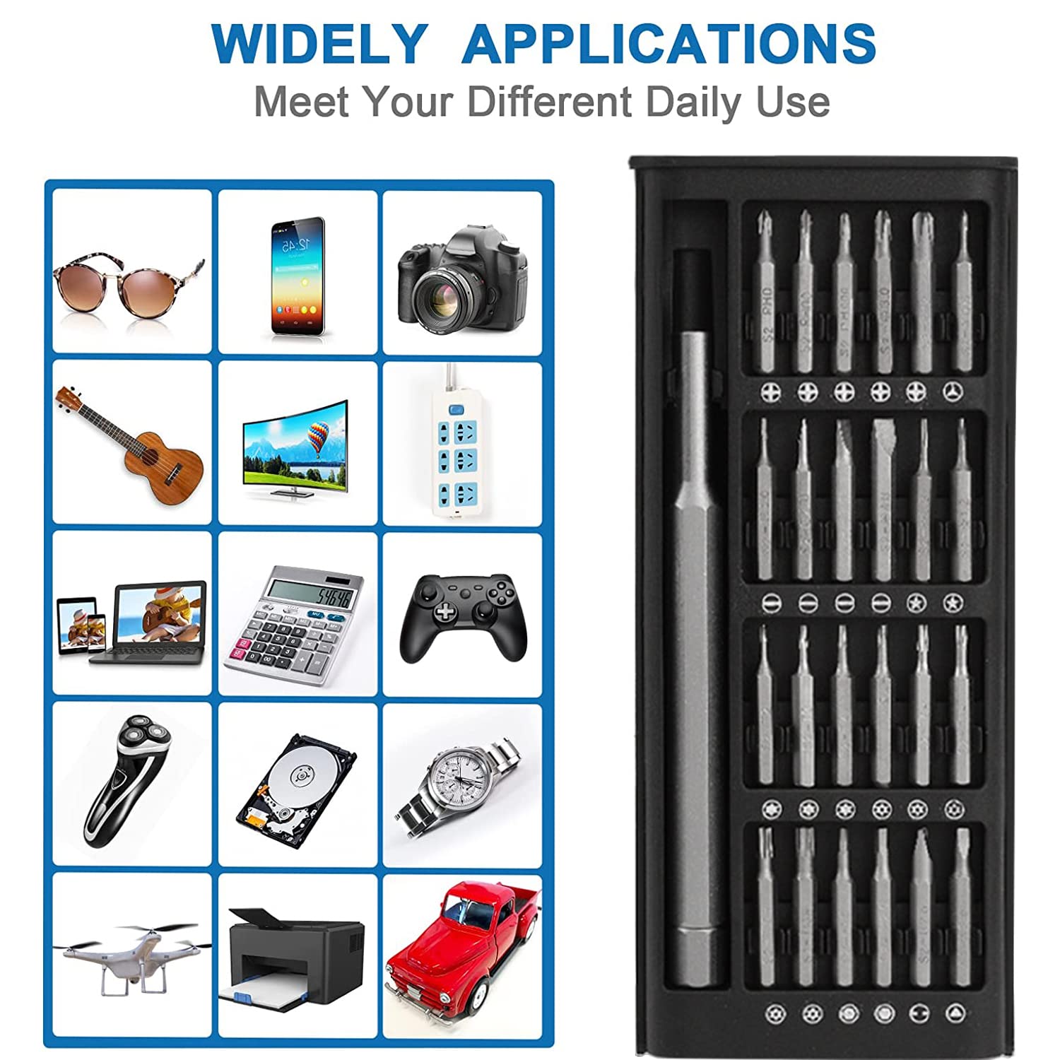 Precision Screwdriver Set 24-in-1 Magnetic for Phones, Tablets, PC Repair - Valentine's Gift for Men