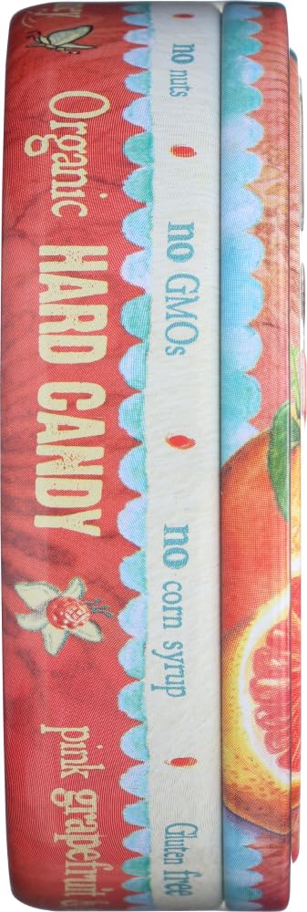 Torie & Howard Organic Hard Candy - Pink Grapefruit & Tupelo Honey Flavor, 2 oz (Pack of 2) | All-Natural Snacks for Office, Travel & Home | Vegan, Gluten-Free Treats