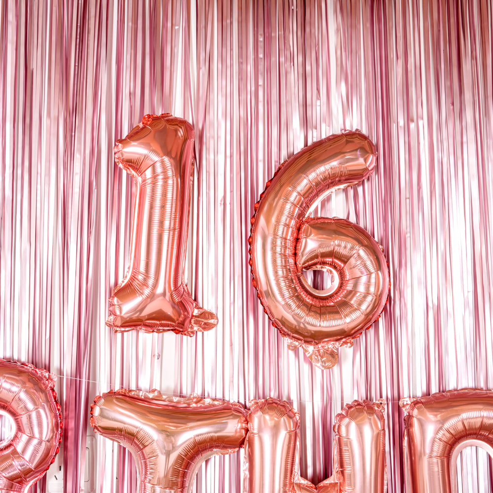 Balloonify Rose Gold Mylar Number 6 Balloon - 16 Inch - 1 Count Box - Perfect for Birthdays, Anniversaries & Party Decorations