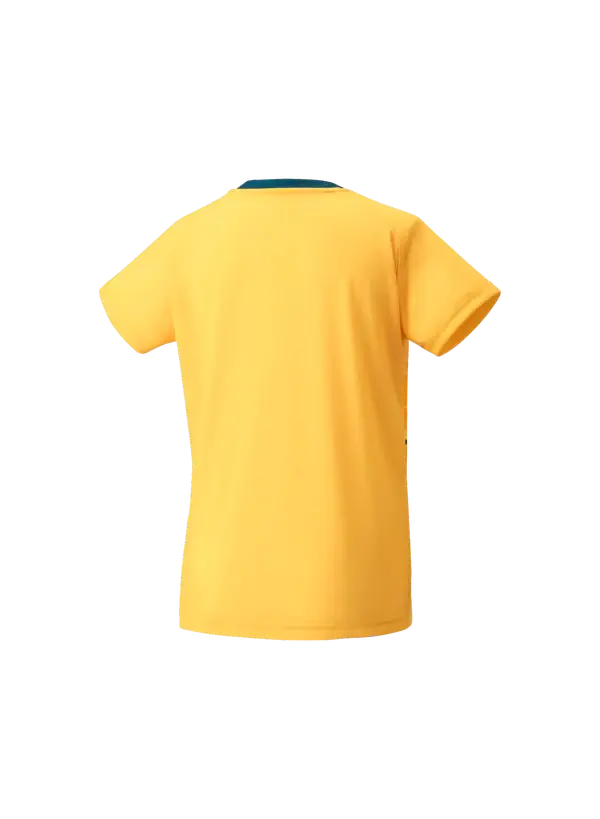 Yonex YW0034 Women's Crew Badminton Shirt - Breathable & Lightweight Performance Top for Badminton & Tennis (2024 New Version) - Perfect for Court Sports & Casual Wear