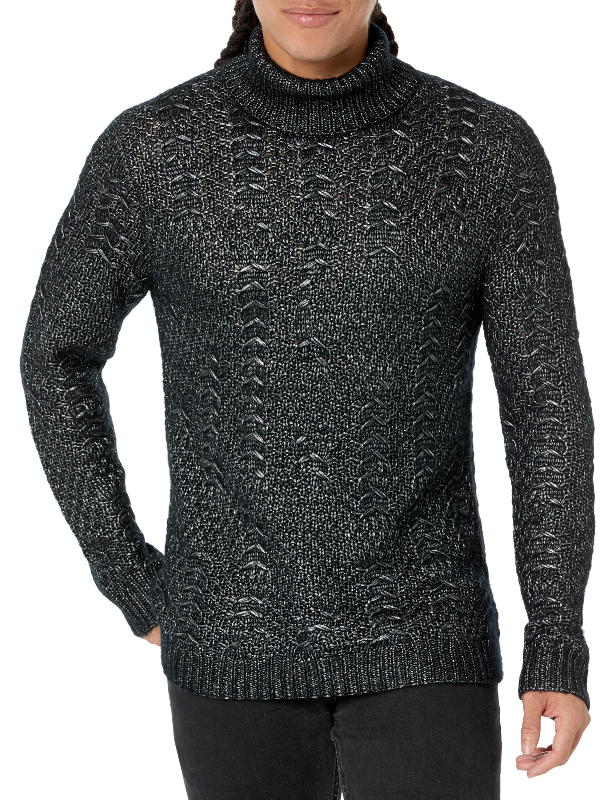 John Varvatos Men's Barclay Sweater - Premium Knit Pullover for Casual & Business Wear - Soft & Stylish Winter Fashion for Men