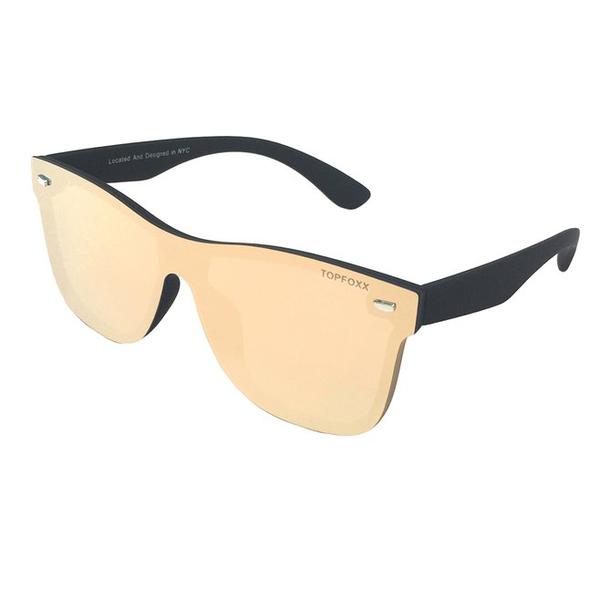 Sustainable Gold Square Wayfarer Sunglasses for Women - Eco-Friendly Fashion Sunglasses for Outdoor, Beach, and Daily Wear