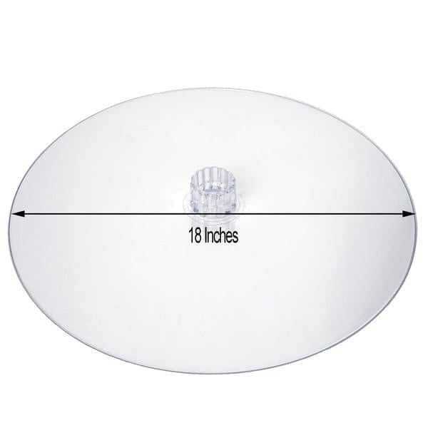 Clear Acrylic Cake Stand for Dessert Buffet - 12 Inch Round Display Plate for Cakes, Cupcakes & Pastries - Perfect for Weddings, Parties & Bakery Displays