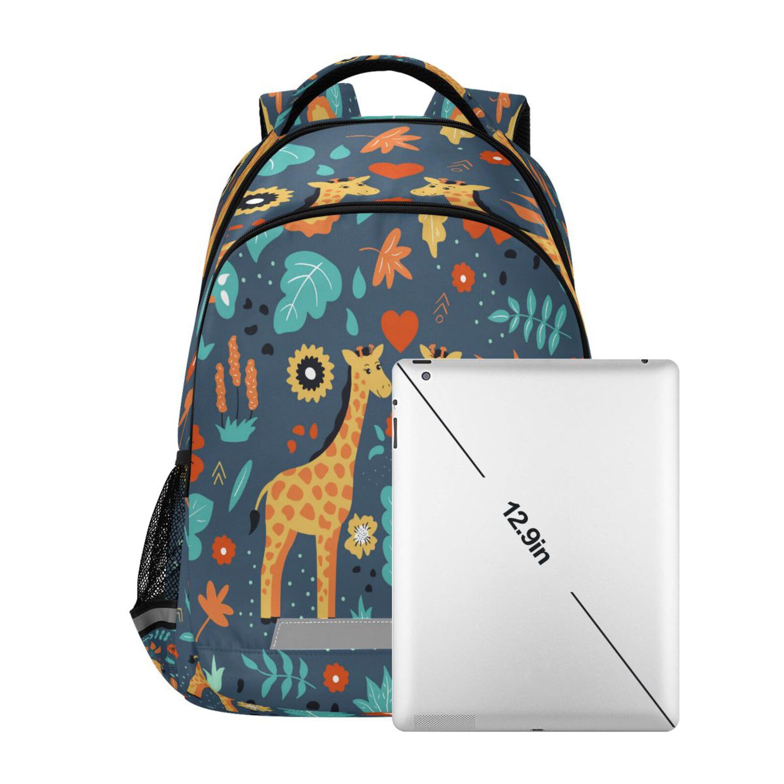 ALAZA Cute Giraffe Print Backpack for Women - Lightweight School Bookbag, Travel Daypack & College Laptop Bag | Perfect for School, Work, Travel & Daily Commute