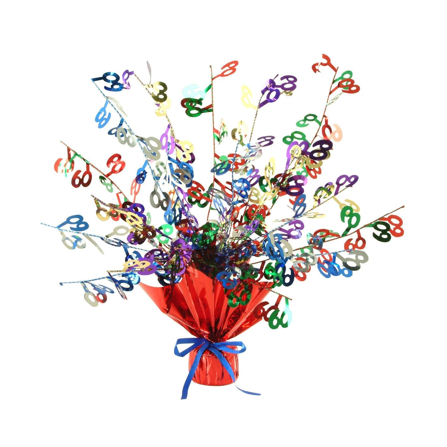 12-Pack Beistle 60th Birthday Party Centerpieces - Multi-Color Decorations for Anniversary Celebrations, Table Decor & Party Supplies