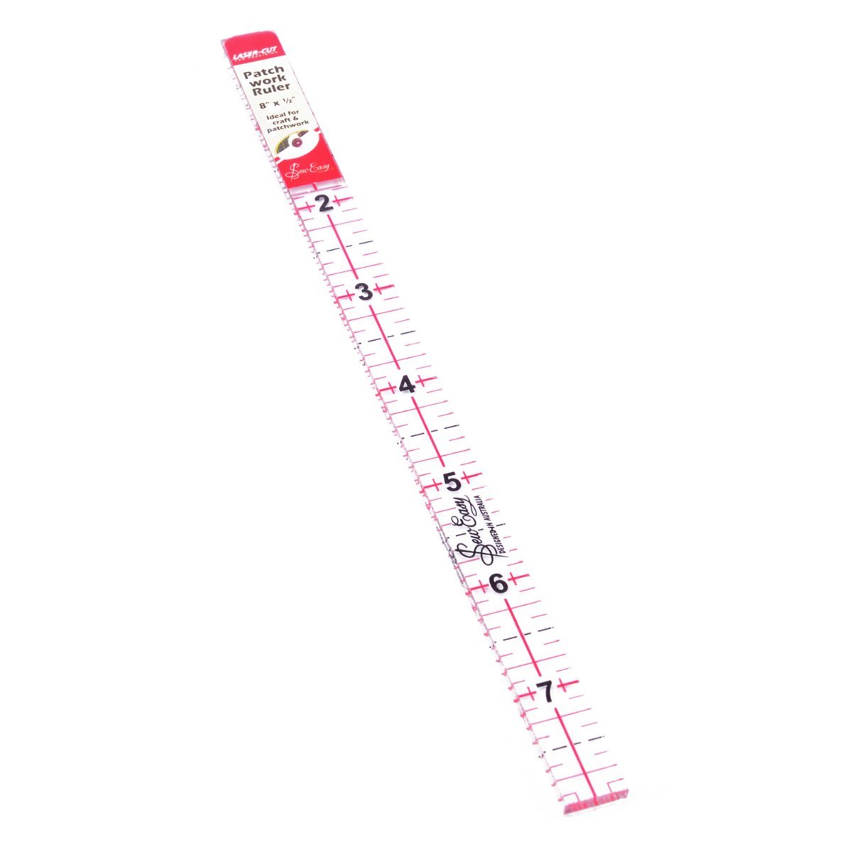 Premium Patchwork & Quilting Rulers Set - 8x0.5 Inch & Various Shapes/Sizes for DIY Sewing Projects - Perfect for Quilting, Crafting & Fabric Measuring