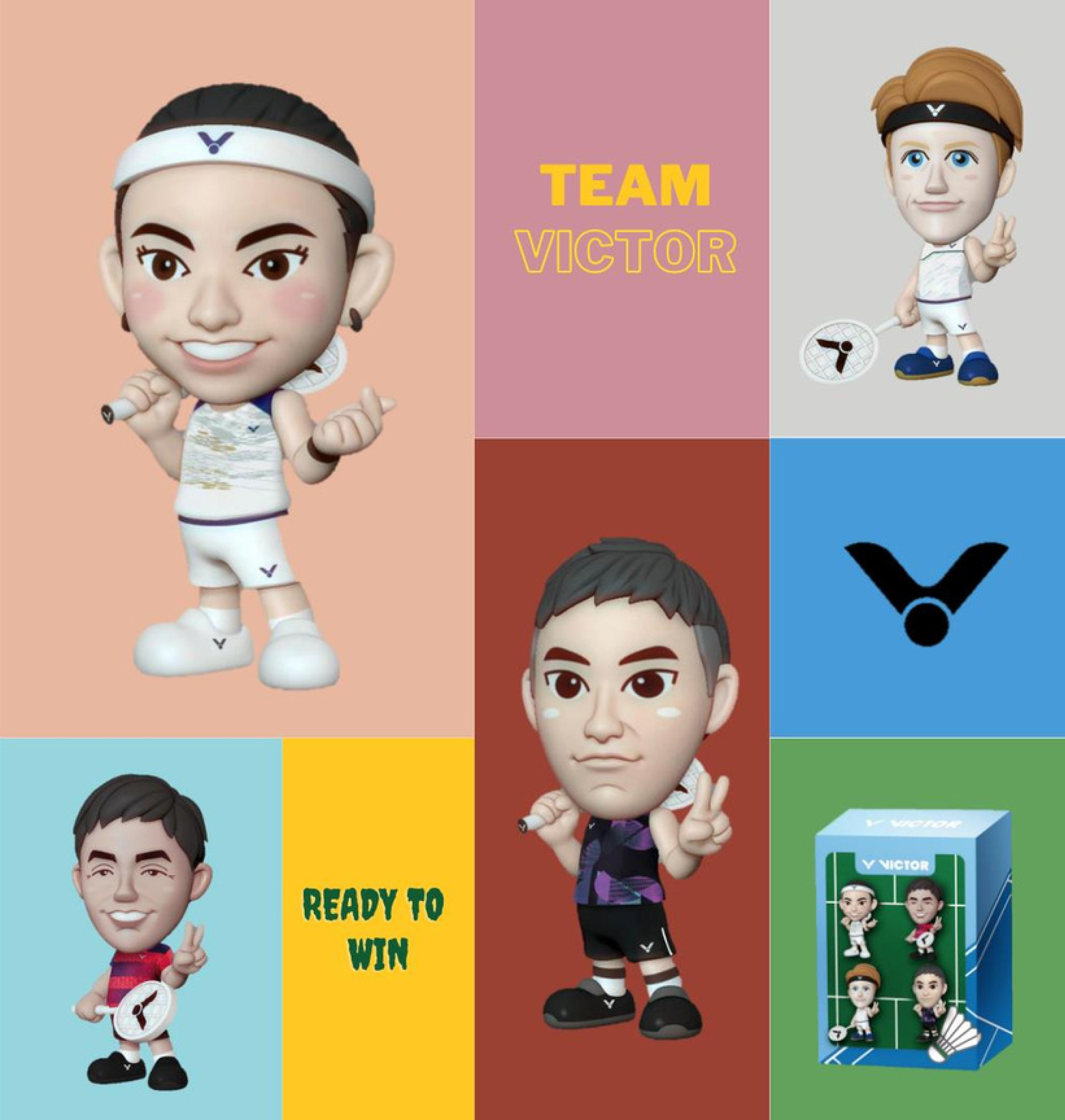 Victor Team Player Action Figures - Collectible Sports Figurines for Kids & Adults - Perfect for Display, Gifts, and Game Room Decor