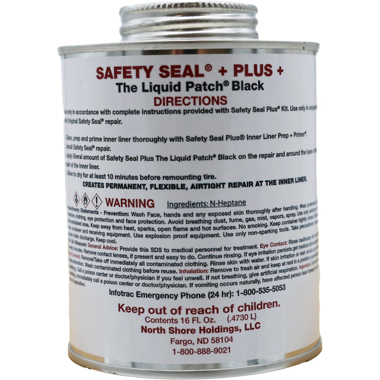 Liquid Patch Can - 16 oz with Built-in Applicator for Quick Roof & Wall Repairs | Waterproof Sealant for Home & Outdoor Use