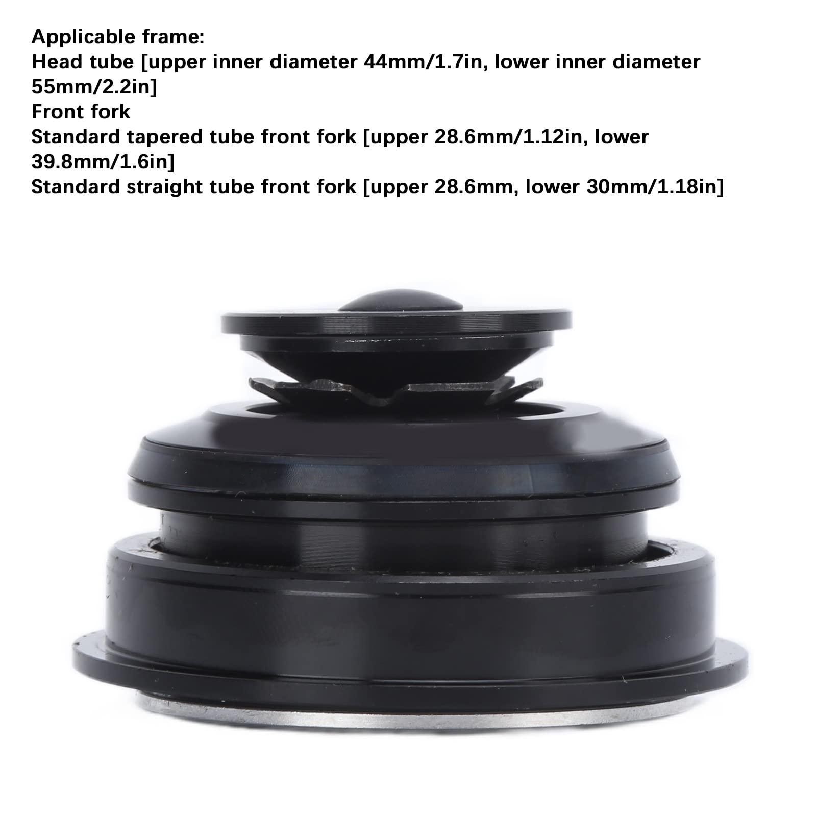 Premium Honio Double Bearing Bike Headset - T6 Heat Treated Universal Headset for MTB & Road Bikes | Smooth Steering & Enhanced Durability for Mountain & Urban Cycling