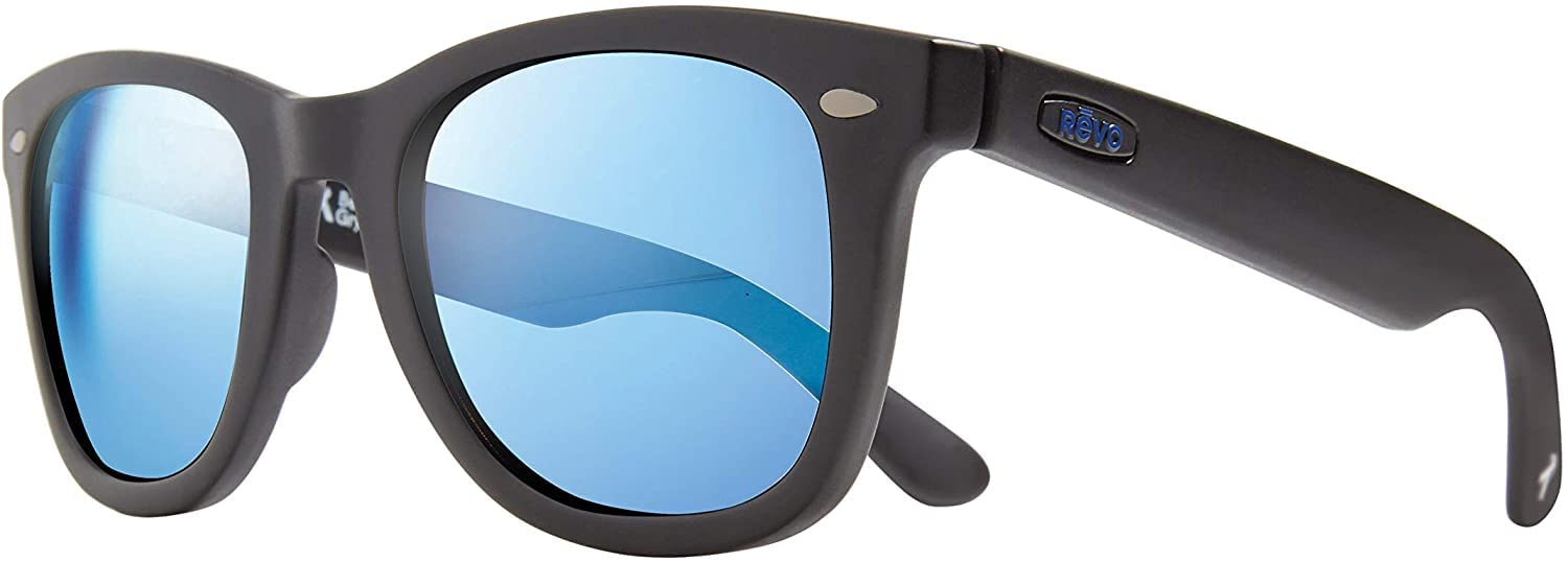 Revo Forge Polarized Sunglasses - Bendable Rectangle Wrap Frame for Men & Women - UV Protection for Driving, Running, Outdoor Sports