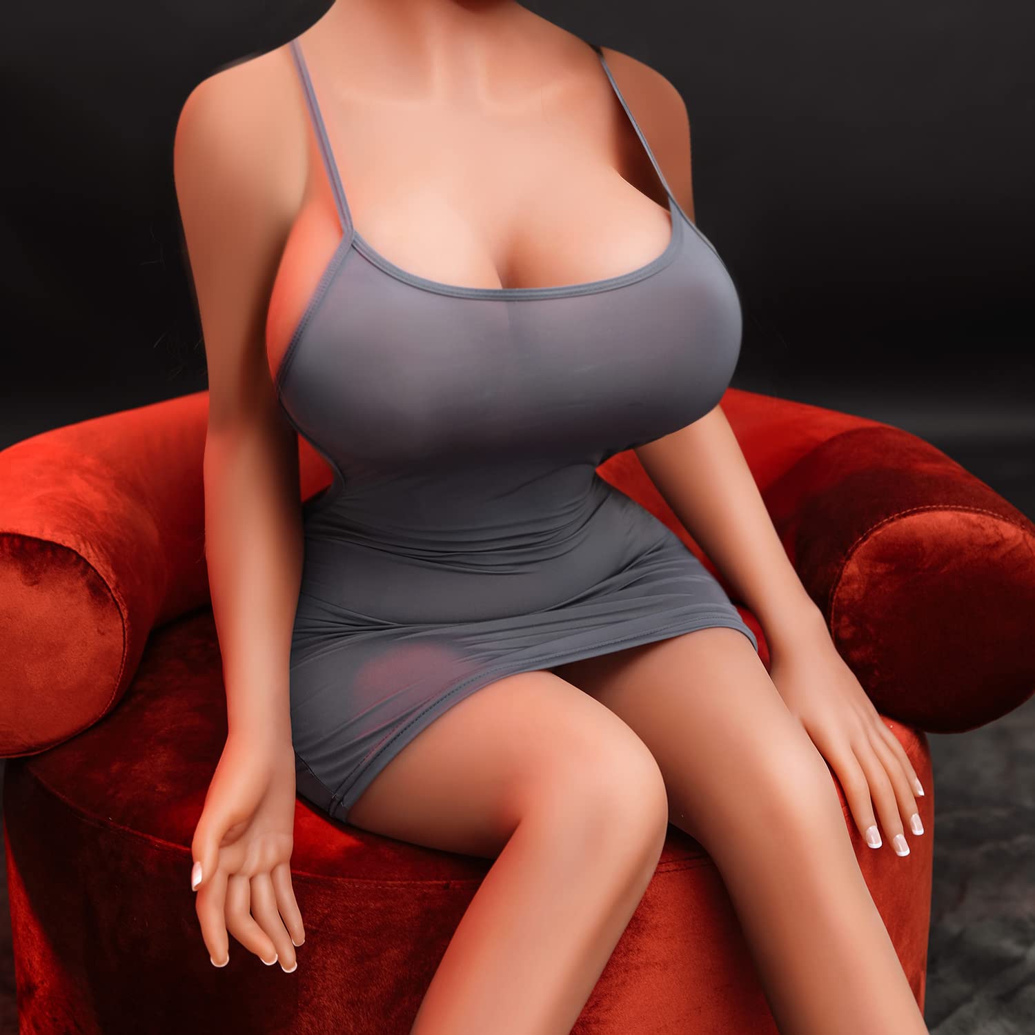 Realistic Small Breast Torso Sex Doll for Men - Lifelike Full Body Love Doll with Underwear & 6D Sunglasses - Perfect for Intimate Use, Yoga, and Role Play Scenarios
