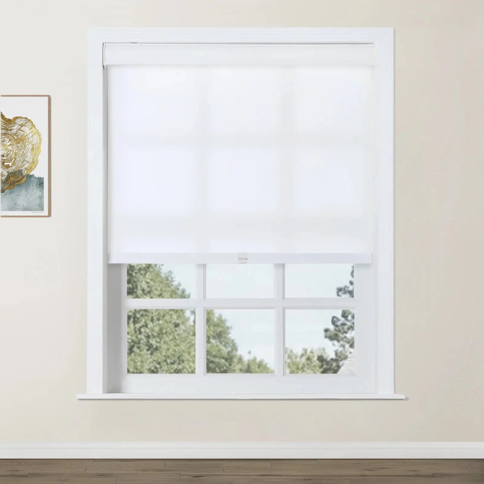 Alvin Basic Room Darkening Cordless Roller Shades - Blackout Window Coverings for Bedroom & Nursery - Noise Reducing & Energy Efficient Home Decor
