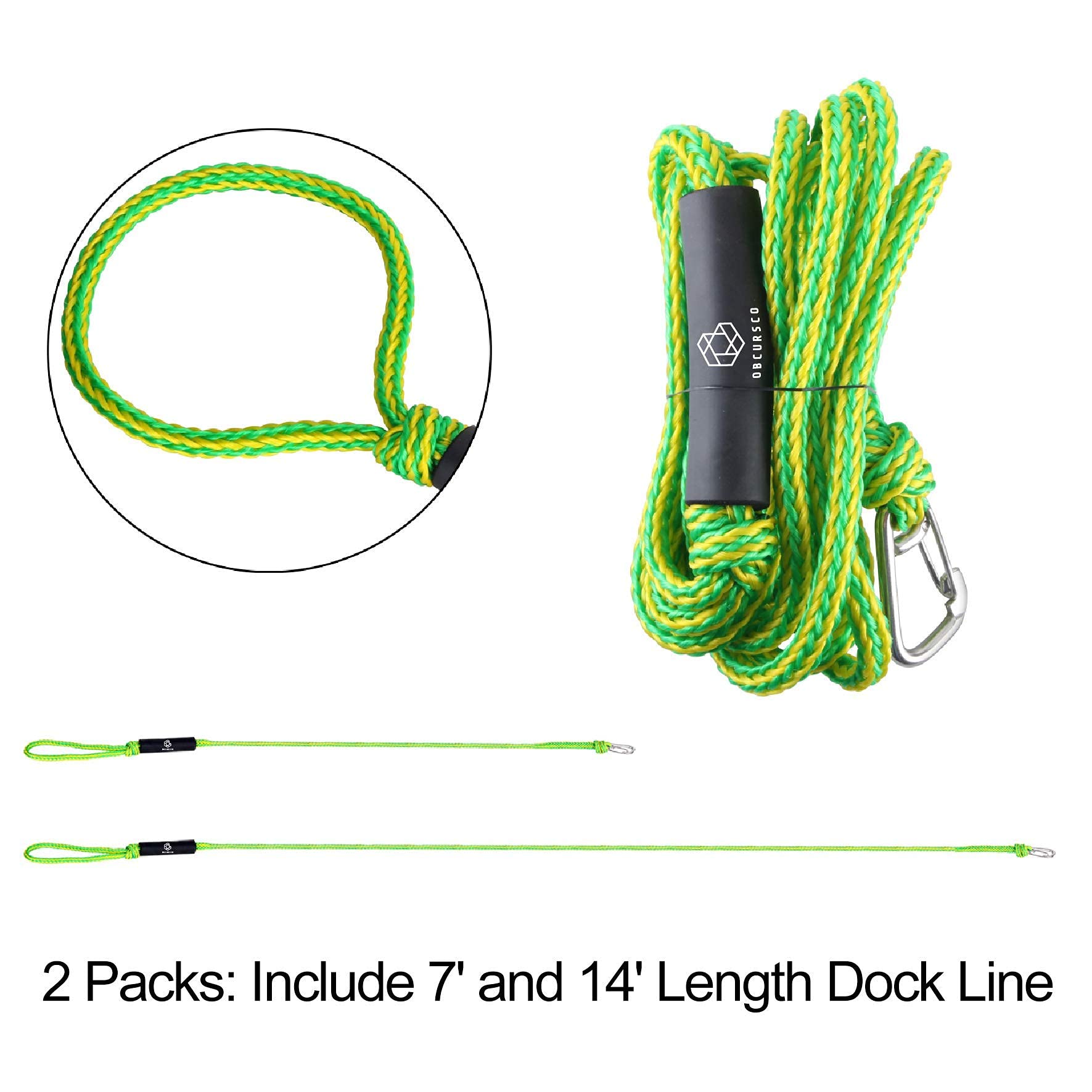 **Obcursco Premium PWC Dock Line & Anchor Kit for Kayaks - Heavy Duty Marine Rope & Floating Anchor - Perfect for Jet Ski, Canoe, and Watercraft Mooring**