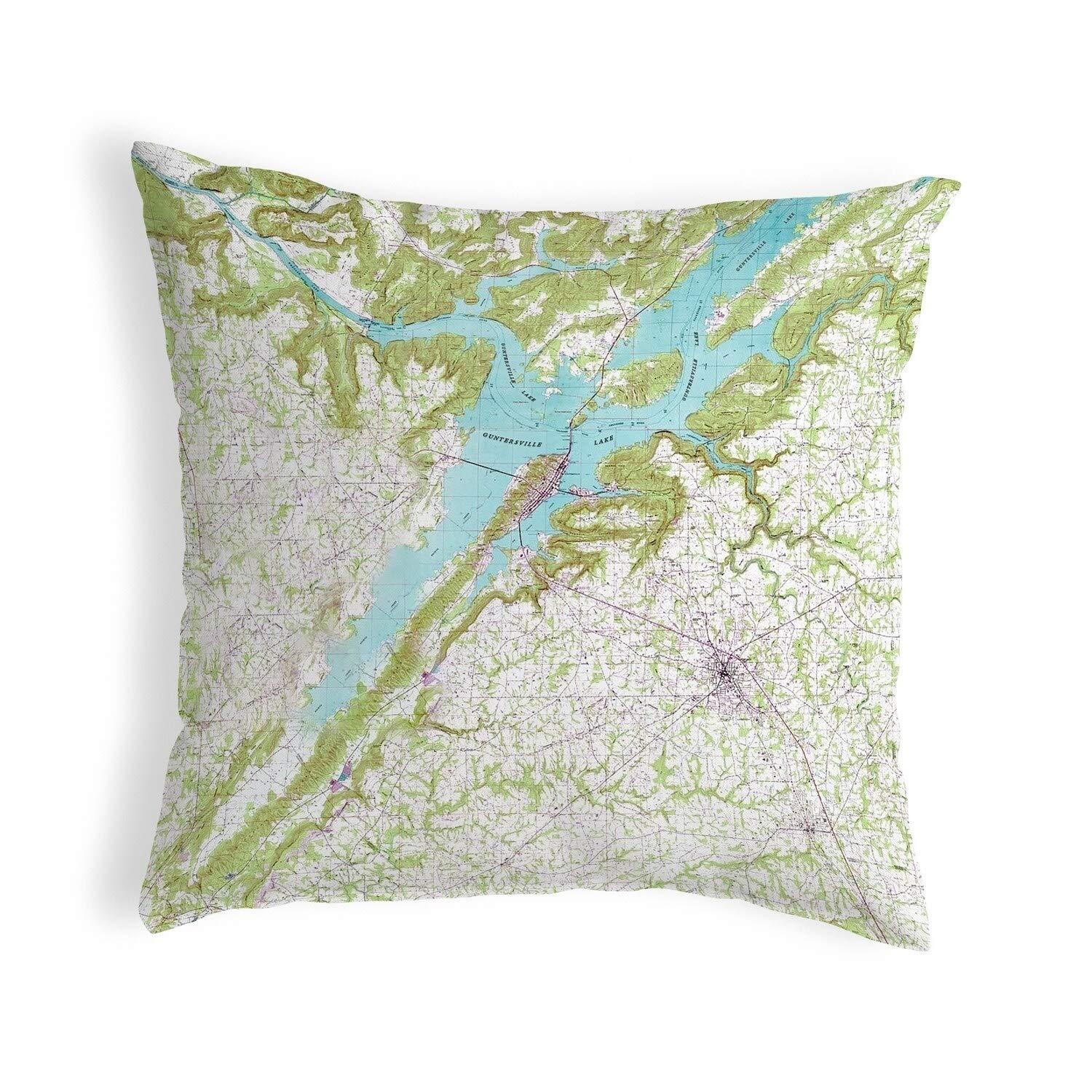 Betsy Drake KS611 Decorative Throw Pillow 12x12 Inches - Multi-Color Square Cushion for Sofa, Bed & Home Decor