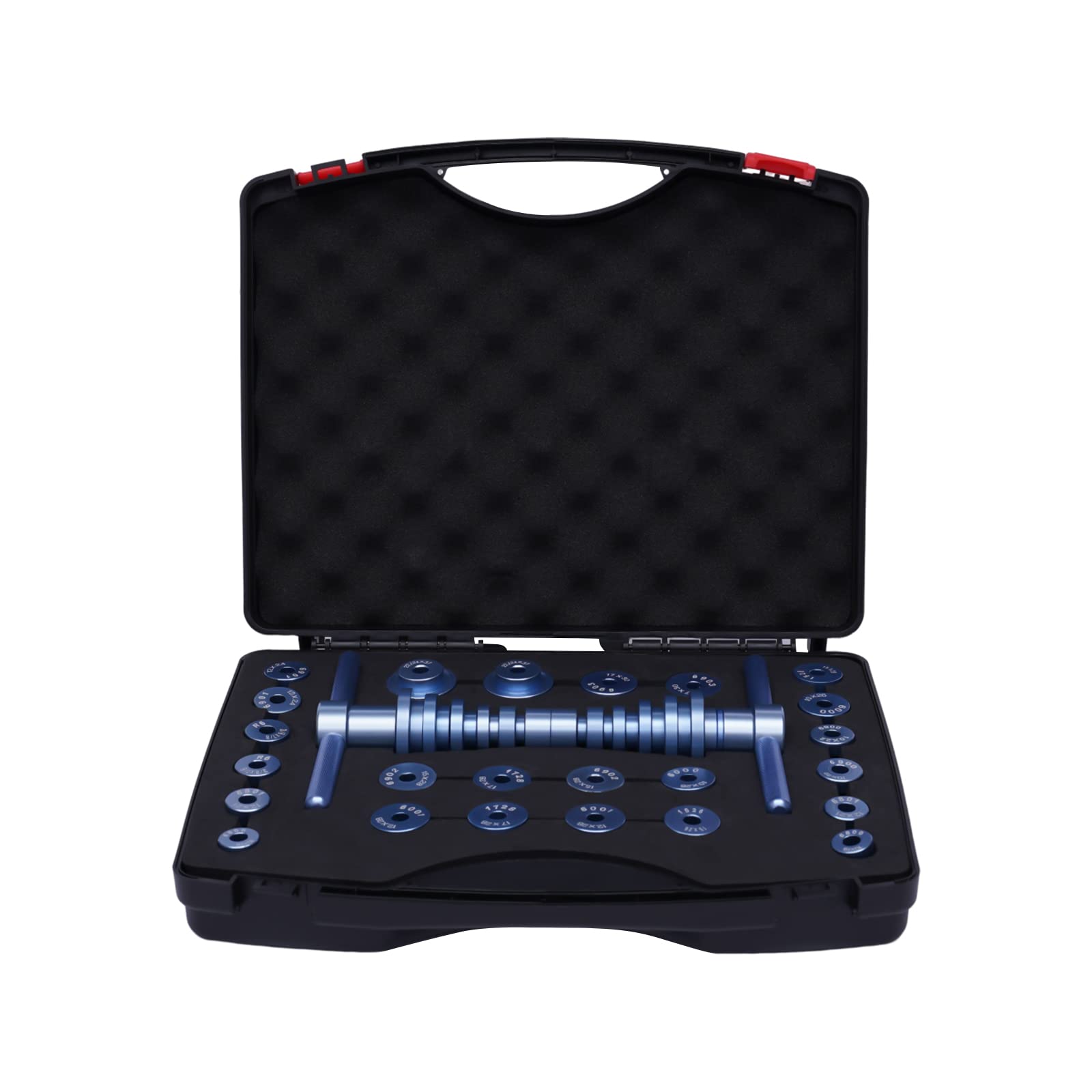 **25-Piece Bicycle Bearing Press Tool Kit - Universal Headset Press for Wheels, Hub, BB Axis Installation & Repair - Includes Flower-Drum, Column Foot & Middle Axle Tools - Perfect for DIY Bike Maintenance & Professional Repairs**