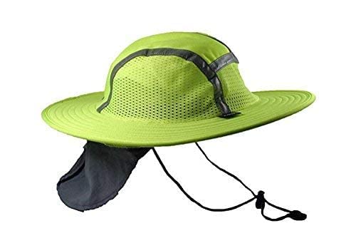 Blubandoo Cooling Sun Safety Hat with Vented Veil & Wide Brim - UPF 50+ Sun Protection Hat with Cooling Crystals for Women & Men - Perfect for Hiking, Beach, Gardening, and Outdoor Adventures