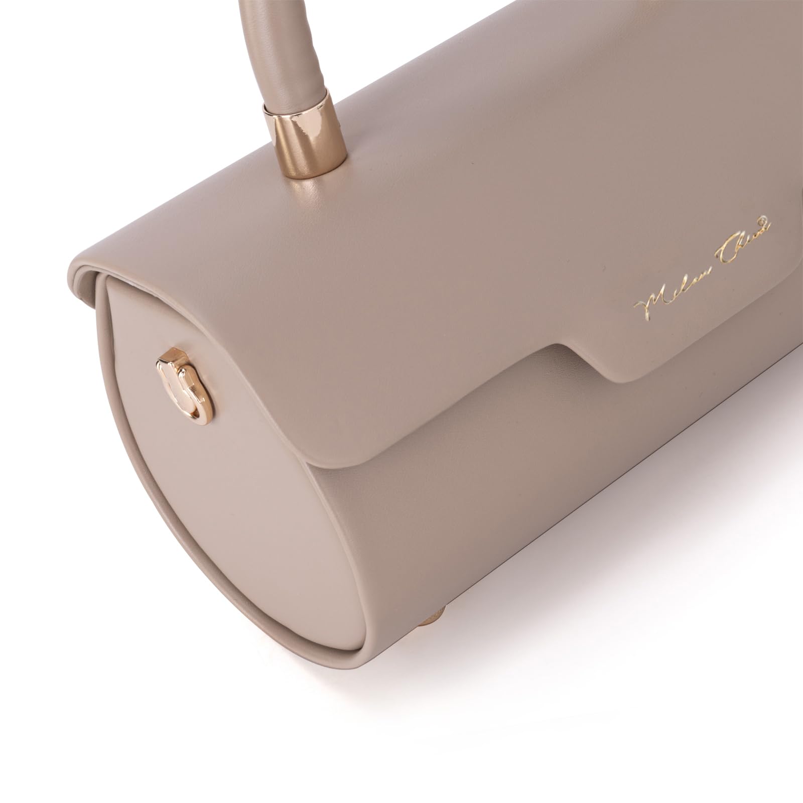 Milan Chiva Small Designer Handbags for Women - Mini Top Handle Barrel Purse, Cute & Stylish Crossbody Bag for Work, Party & Daily Use