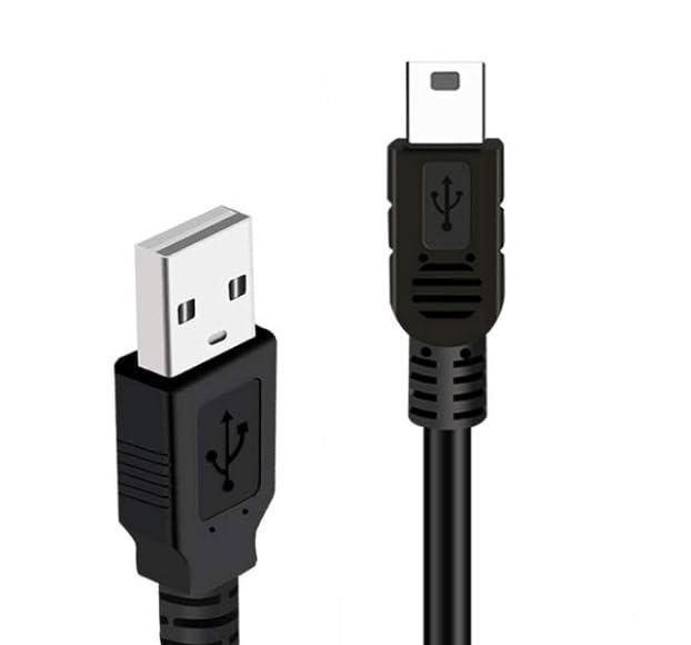 Replacement Calculator Charging Cable - USB Power Cord for Texas Instruments TI-84 Plus C Silver Edition/CE & TI-Nspire CX CAS - Perfect for School, Exams & Office Use