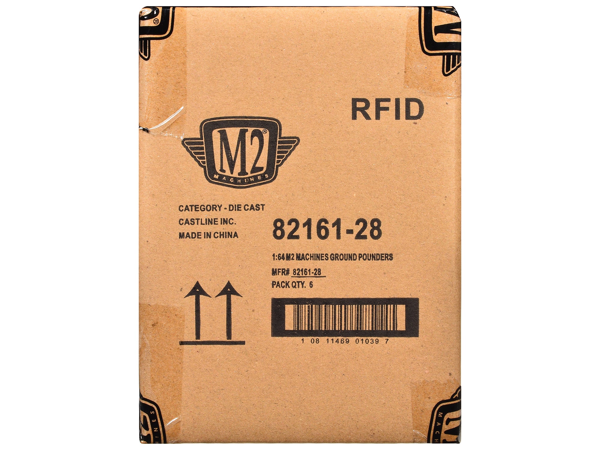 M2 Machines 1/64 Scale Limited Edition Ground Pounders 6-Car Diecast Model Set in Display Cases - Perfect for Collectors, Car Enthusiasts, and Home/Office Decor