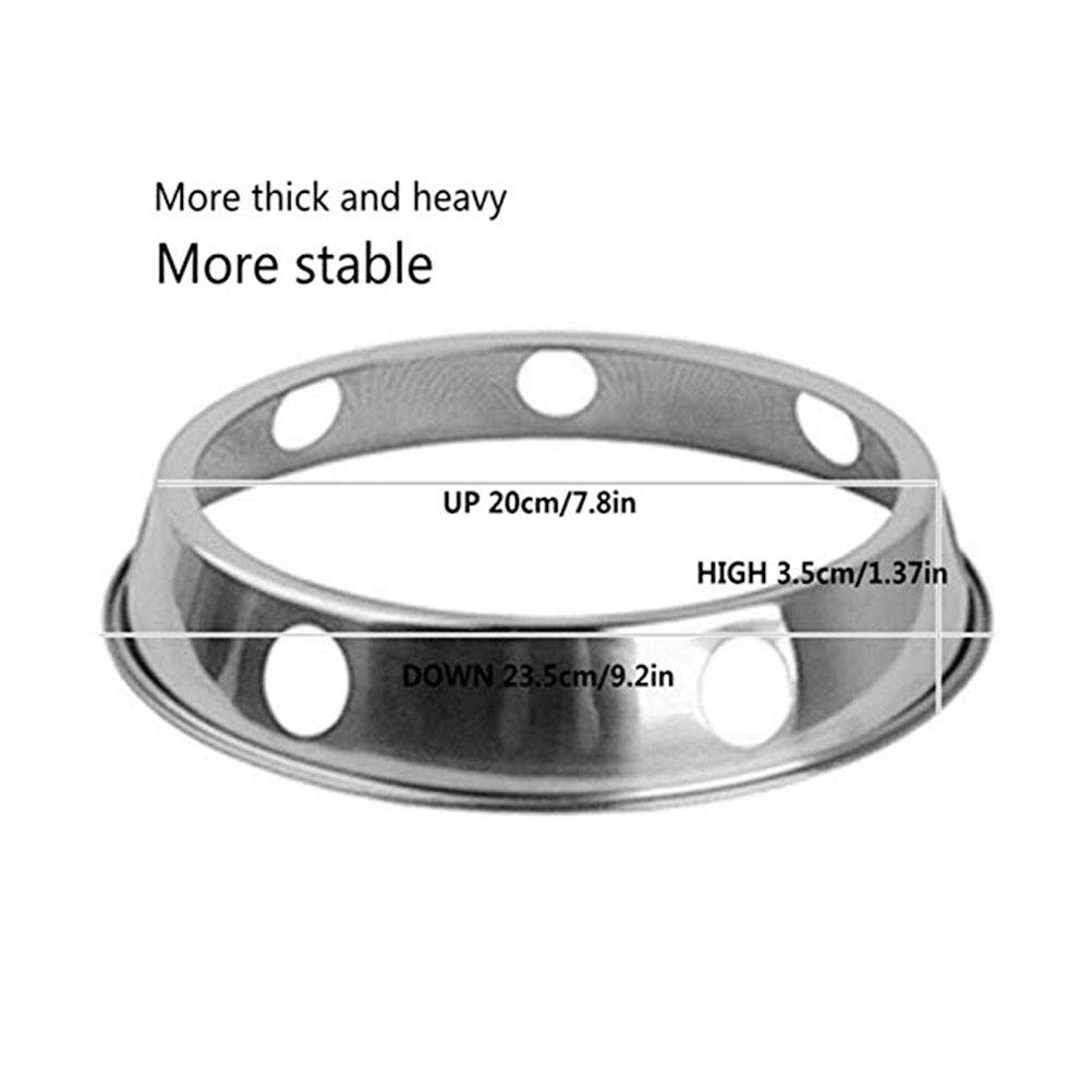 Premium Stainless Steel Wok Rack - Round Pot Holder for Cooking, Soup Pots & All Wok Types | Durable Kitchen Organizer for Stovetop & Countertop Use