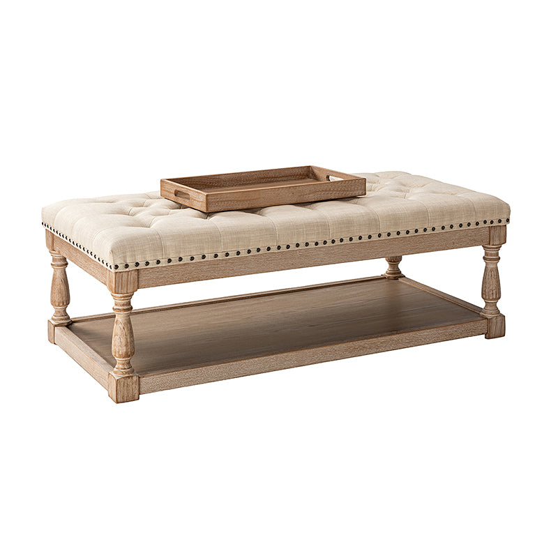 Isaak Upholstered Storage Ottoman Bench with Lift Top - Extra Seating & Hidden Storage for Living Room, Bedroom, or Nursery - Perfect for Blankets, Toys & Home Organization