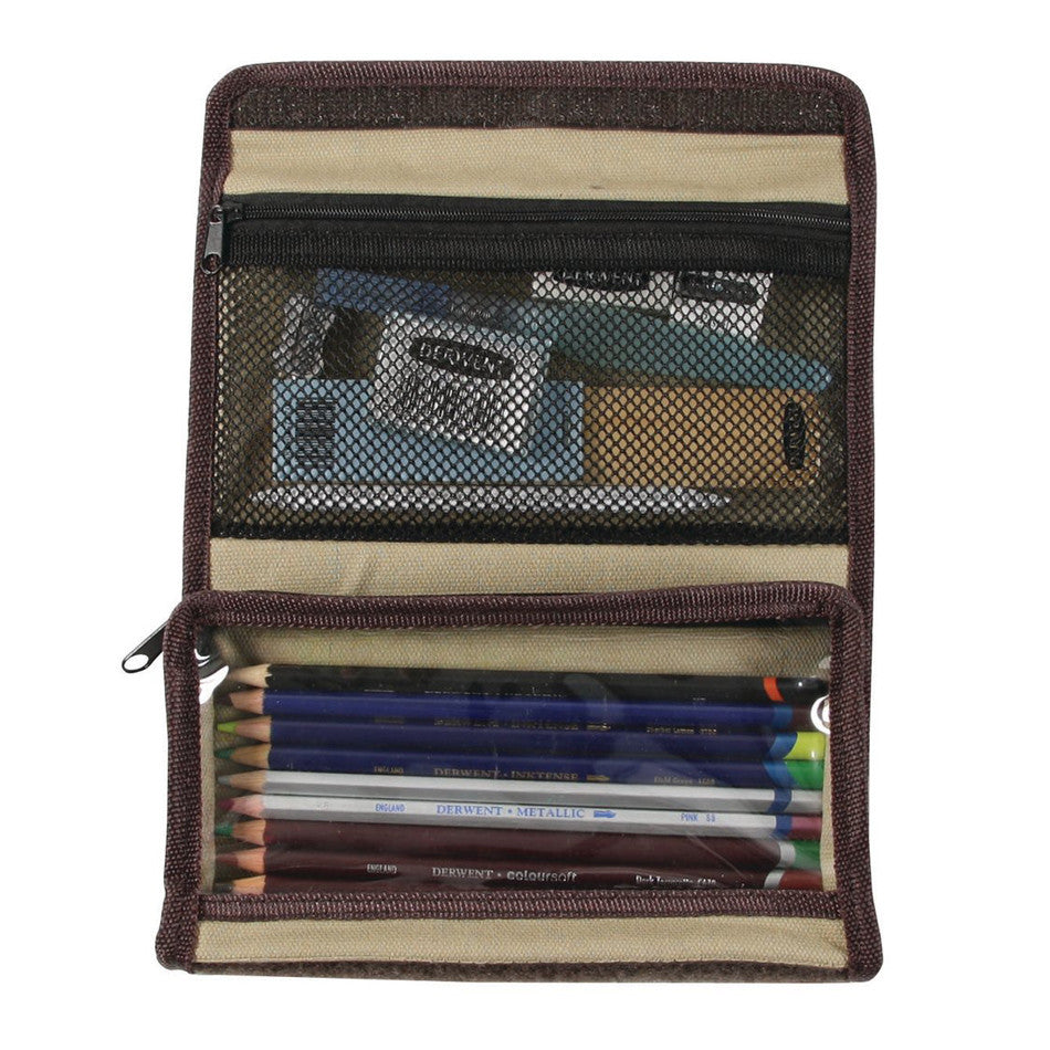 Derwent Artpack Pencil Case - Premium Artist Pencil Storage Organizer for Sketching, Drawing & School Supplies | Perfect for Artists, Students & Creative Professionals