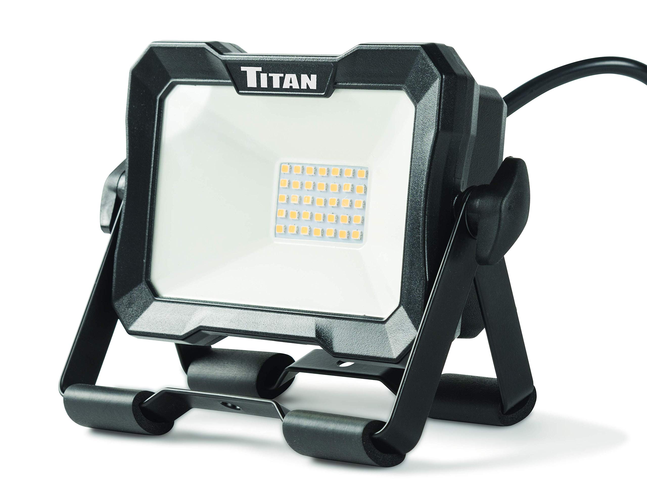 Titan Tools 36013 1500 Lumen LED Work Light - 120V AC Portable Job Site Lighting for Construction, Auto Repair, Emergency & Outdoor Use