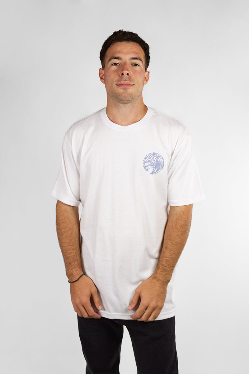 Original Men's T-Shirt Ocn 602E8 - Premium White Cotton Tee for Casual Wear, Gym & Everyday Comfort