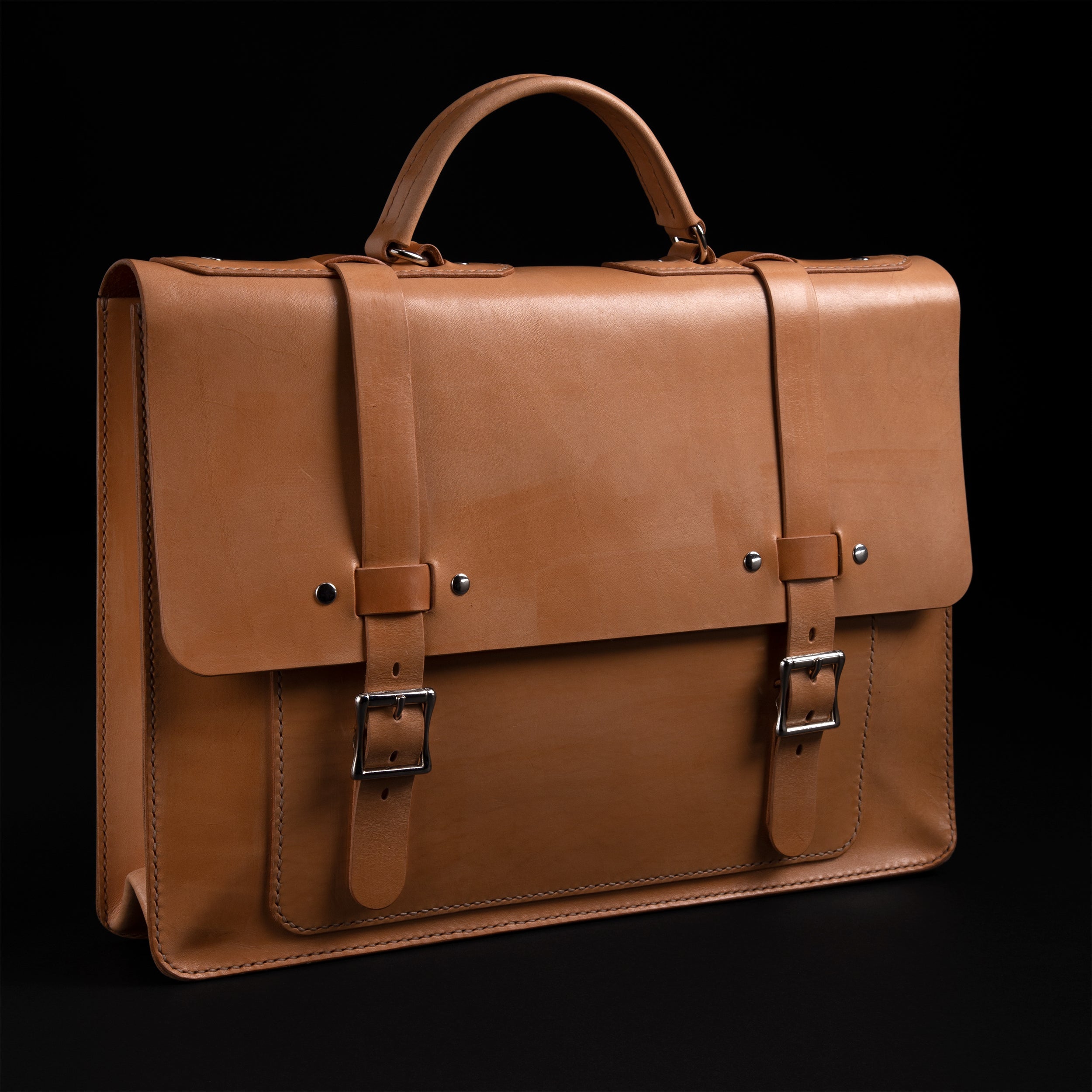 Premium Ohio Leather Briefcase for Business Professionals - Stylish & Durable Laptop Bag for Work, Office, and Travel