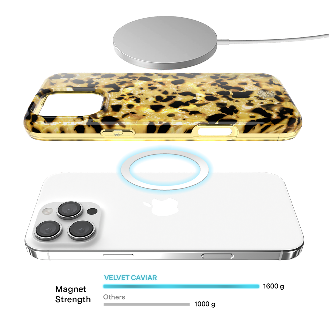 Premium Blonde Tortoise Shell iPhone Case - Stylish & Durable Protection for iPhone 12/13/14/15 Pro Max - Perfect for Everyday Use, Work & Travel