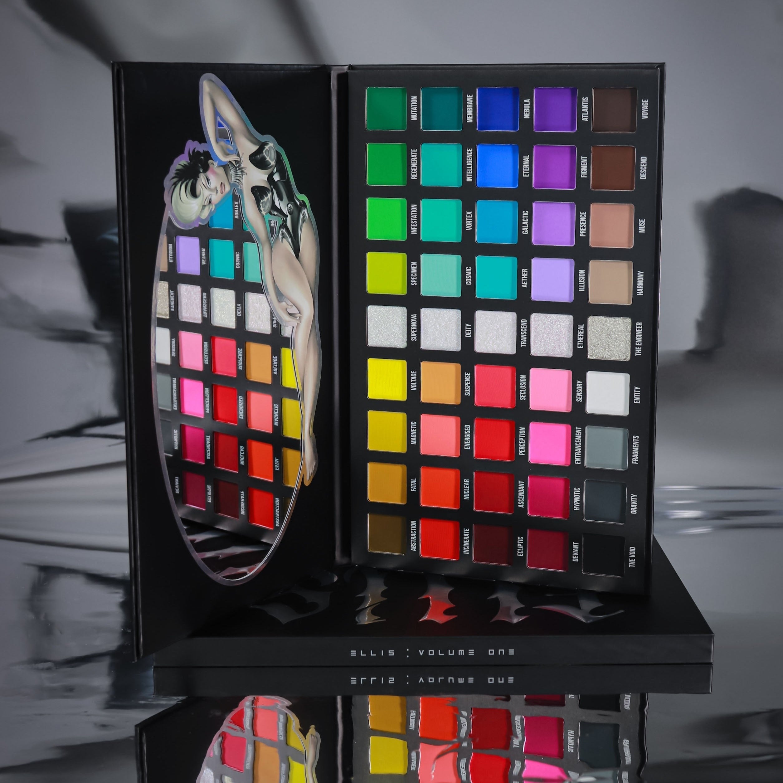 Ellis Atlantis 45 Shade Eyeshadow Palette - Highly Pigmented Makeup Palette for Professional & Everyday Use | Perfect for Day, Night & Special Occasion Makeup Looks