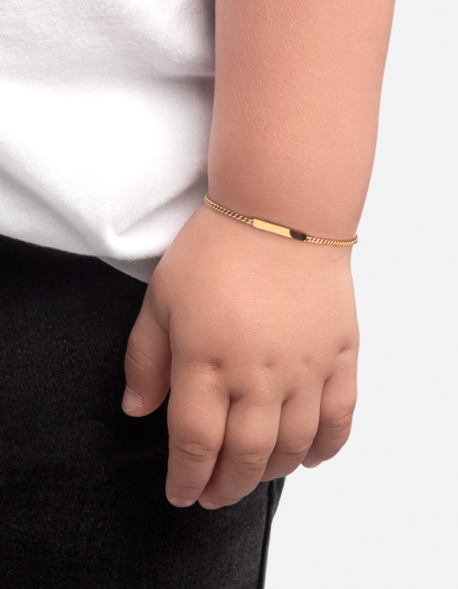 14k Gold Mini ID Chain Bracelet - Personalized Nameplate Jewelry for Women - Perfect for Gifts, Everyday Wear & Special Occasions