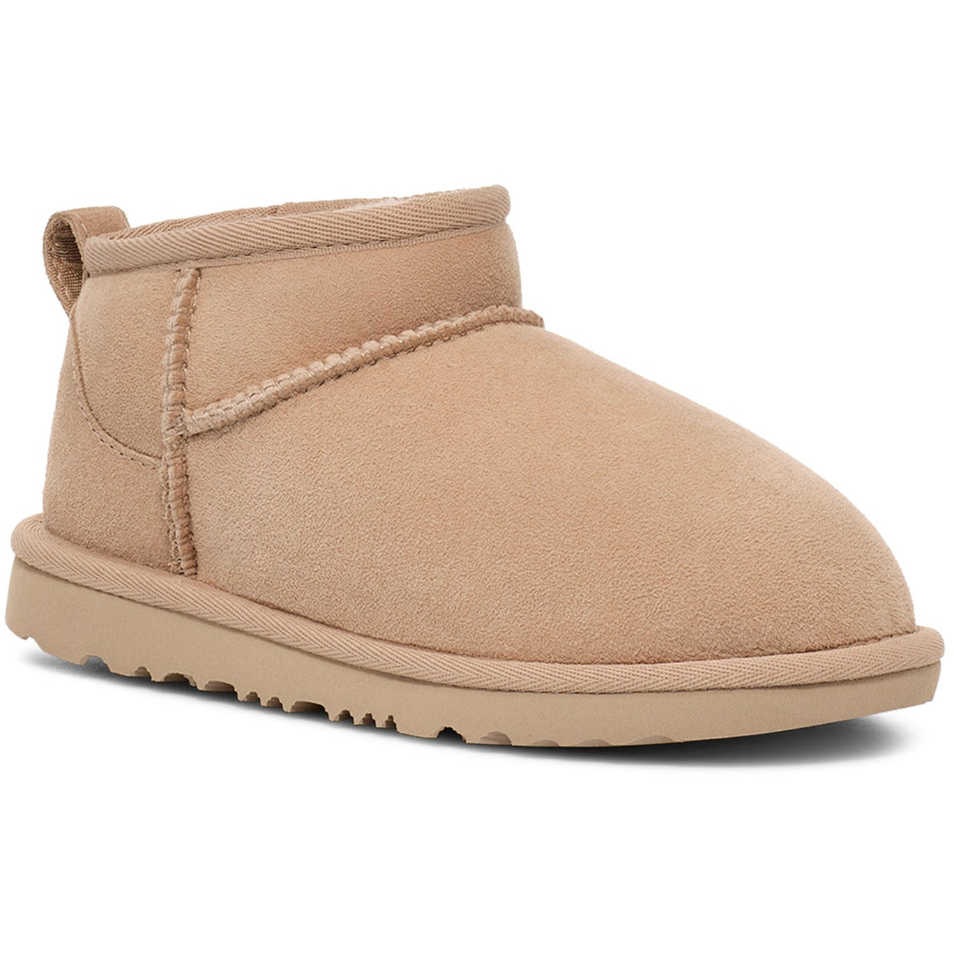 UGG Kid's Classic Ultra Mini Boots in Driftwood - Warm & Comfortable Winter Boots for Girls & Boys - Perfect for School, Play & Outdoor Activities