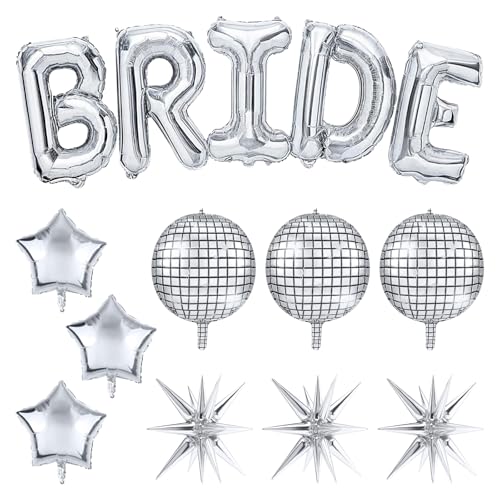 Silver Bride Balloons