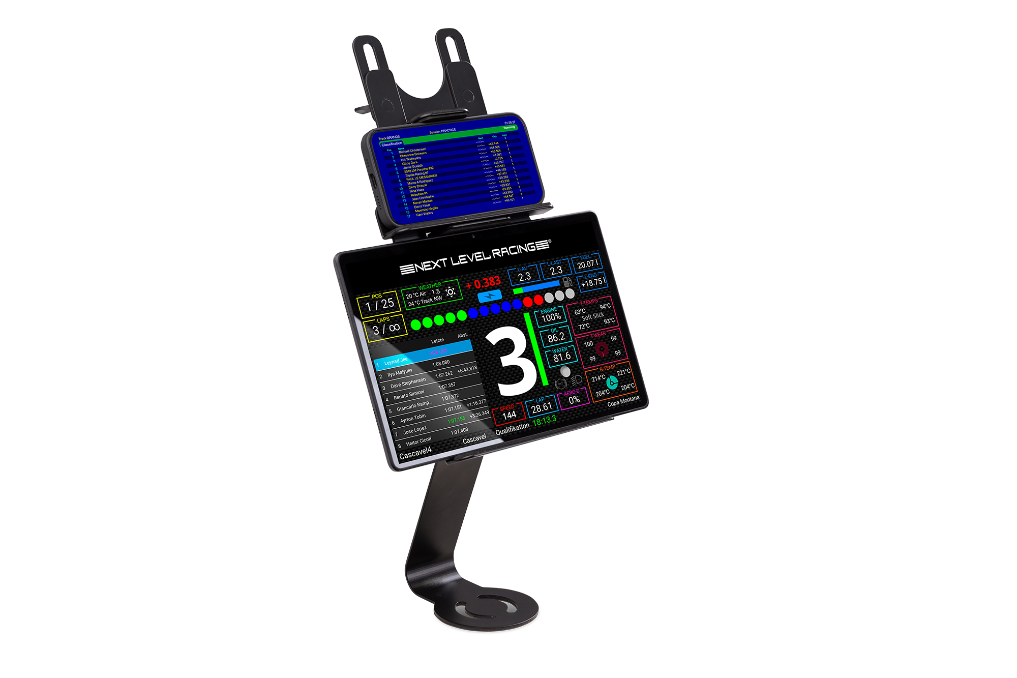 Next Level Racing Elite Tablet & Button Box Mount Add-On for Sim Racing Cockpits | Perfect for iRacing, Assetto Corsa & F1 Games | Enhance Your Racing Setup