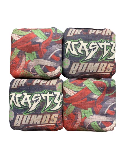 Premium Pro Series Cornhole Bags Set of 4 - Professional Tournament Grade - 100% Handmade in USA - Perfect for Backyard Games, Tailgating & Competitive Play