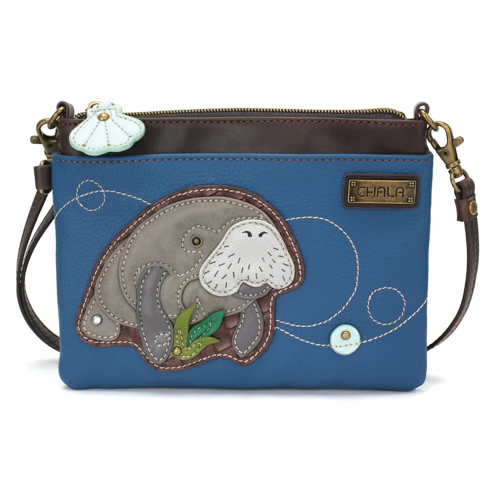 Chala Manatee Vegan Leather Mini Crossbody Bag for Women - Stylish & Cruelty-Free Small Purse - Perfect for Travel, Shopping & Everyday Use
