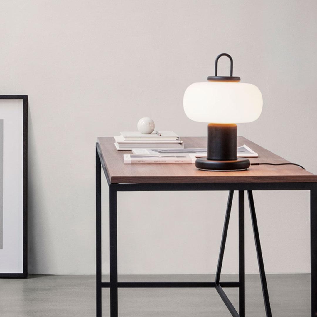 Modern Nox Table Lamp - Adjustable LED Desk Light with USB Port for Home Office, Bedroom & Study - Perfect for Reading, Working & Nightstand Use