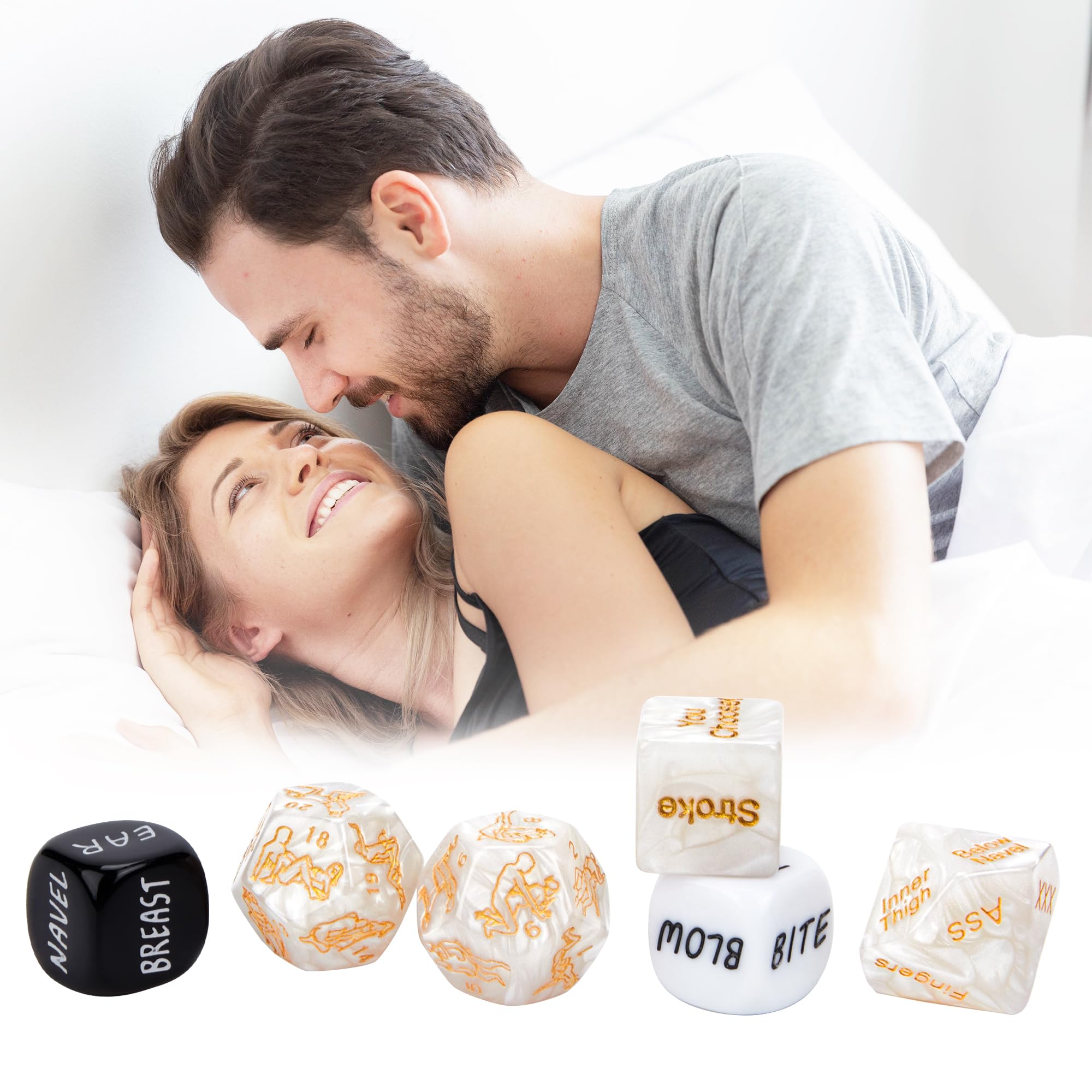 Adult Sex Dice Game for Couples - Naughty Party Toy for Romantic Nights