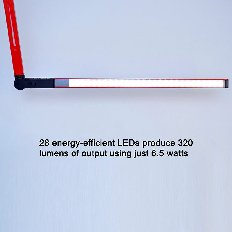 Z Bar Gen 4 LED Desk Lamp with Adjustable Arm - Grid/Rail Mount Compatible for Office, Study & Workshop Lighting