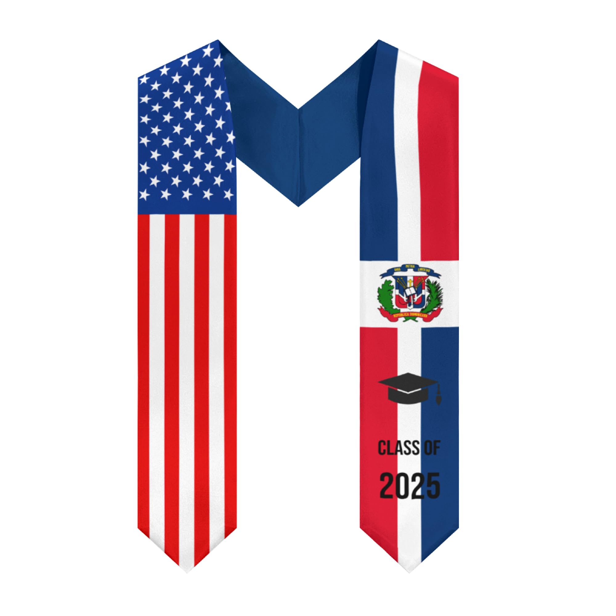 2025 Graduation Stole - 72 Inch Flag Sash for Graduation Ceremony | Perfect for High School & College Graduates, Commencement Day & Class of 2025 Celebrations